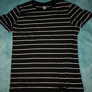 Black and white striped shirt